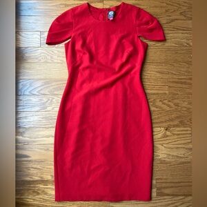 Women’s Vince Camuto Red Cap Sleeve Dress-Size 8
